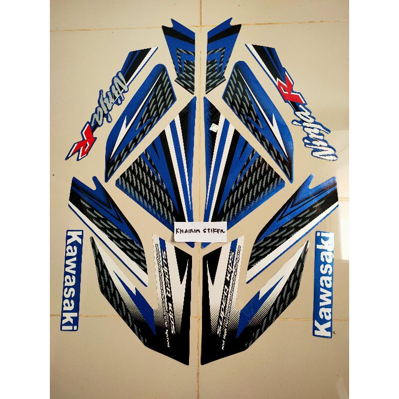 striping stiker ninja r 2015 biru