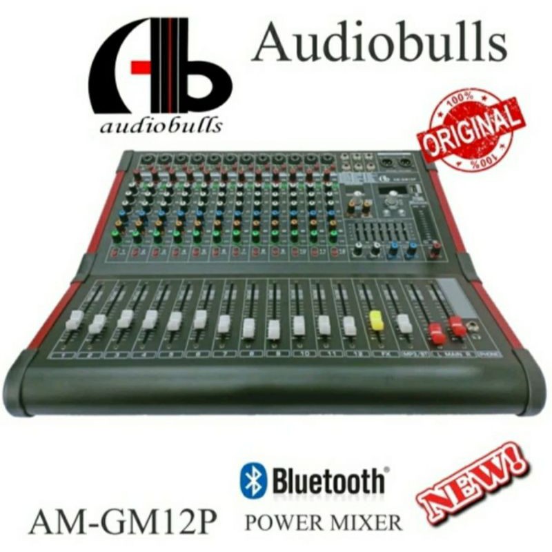 Power Mixer Audio AB Audiobulls Am-Gm12p PREMIUM QUALITY ORIGINAL