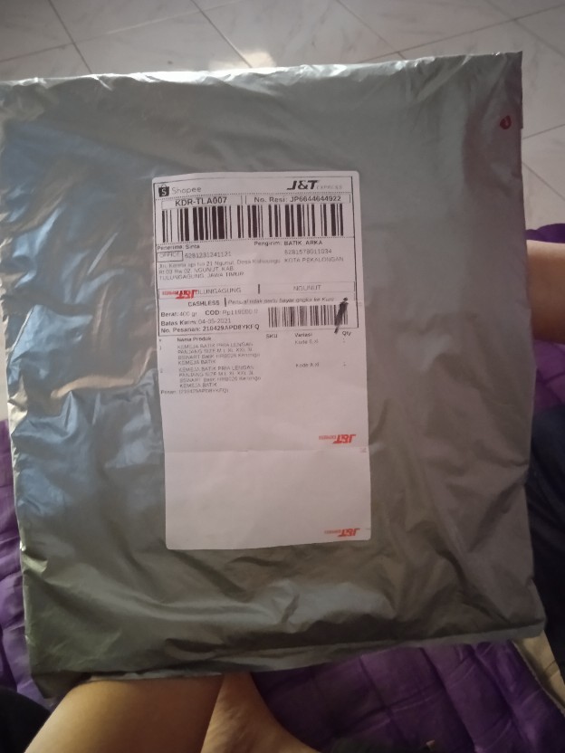 Kemeja  Batik Pria Lengan Panjang Size M L Xl Xxl 3l  Bswart Batik Hrb026 Kenongo Kemeja Batik