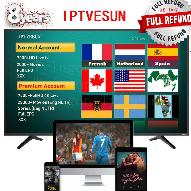 konektor iptvesun Normal/Premium Account French iptv Netherland iptv Dutch iptv Germany iptv Spain