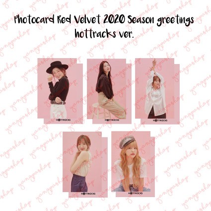 [READY / SET] RV 2020 SEASON GREETINGS HOTTRACKS BENEFIT REVE PHOTOCARD FAN MADE UNOFFICIAL YANGPASH