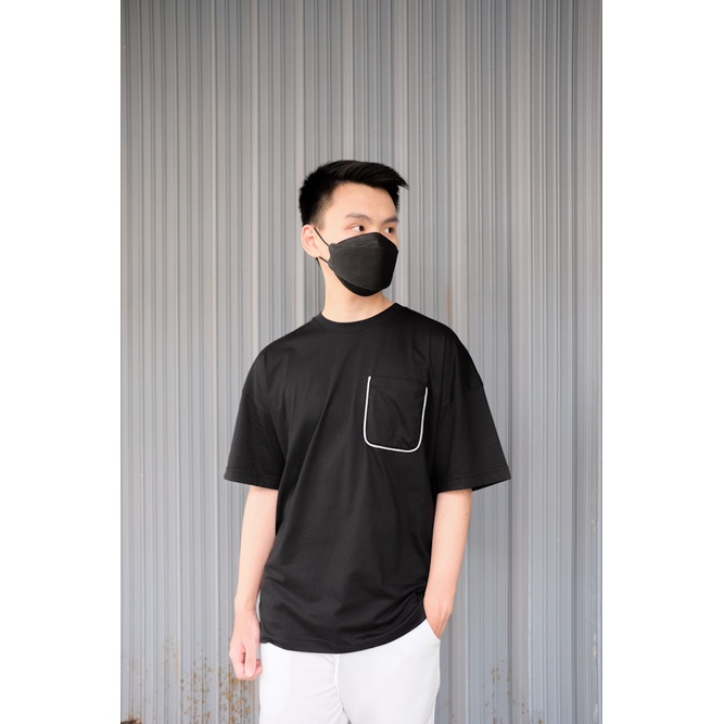 Kadaka MT-0132 Oversized Tshirt Kaos Pria Detail Kantong