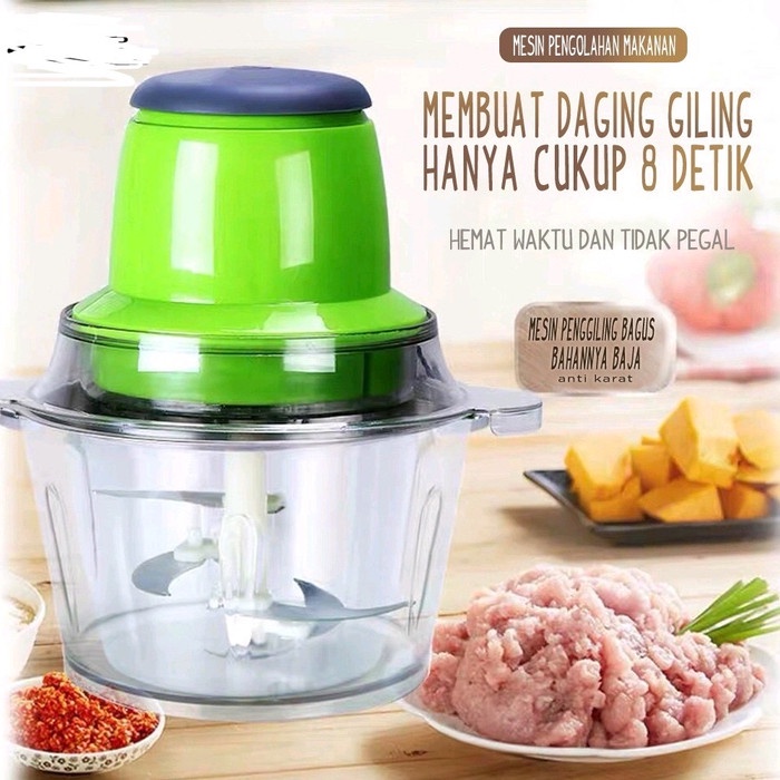 BLENDER DAGING CHEN HAO BLENDER CAPSUL ISI 2 LITER DENGAN 3 MATA PISAU TAJAM FOOD PROCESSOR