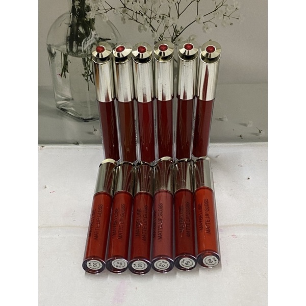 (LUSINAN / 12 PCS) LIPGLOSS MAYBELLINE MATTE LONGLASTING ITEM NO:OH-1530 / LIPSTICK CAIR MATTE MAYBELLINE