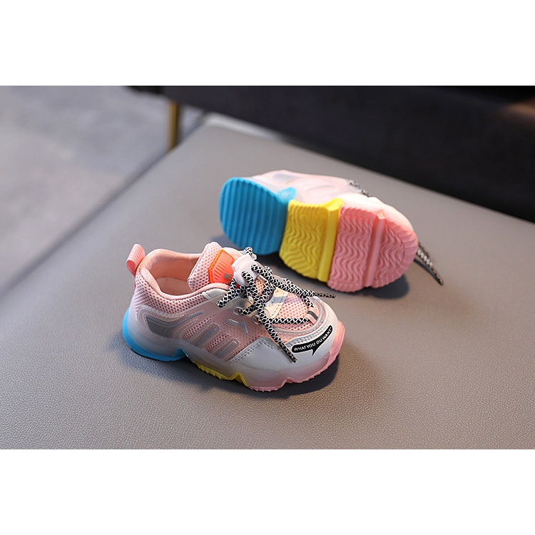 sneakers anak keren LAMPU LED 0-6 tahun import korea empuk sepatu anak perempuan unisex