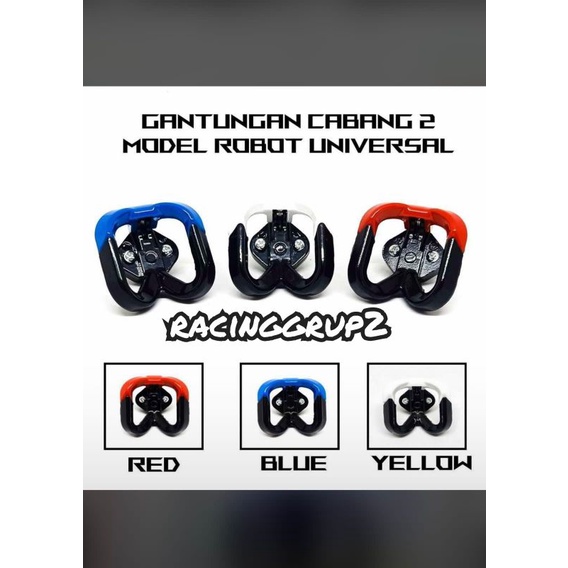 GANTUNGAN 2 CABANG CNC IMPORT UNIVERSAL MIO - BEAT - VARIO - SCOOPY - DLL