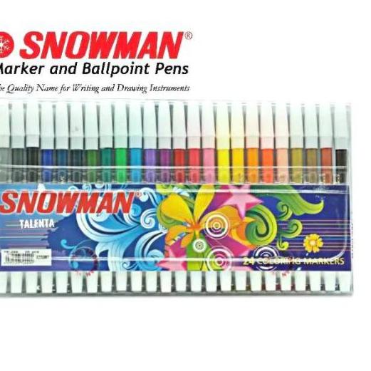 

₮ SPIDOL SNOWMAN 24 WARNA Coloring Marker ぶ