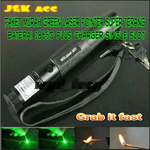 

paket murah green laser pointer super terang jangkauan 5 - 10 KM military grade-senter pena laser