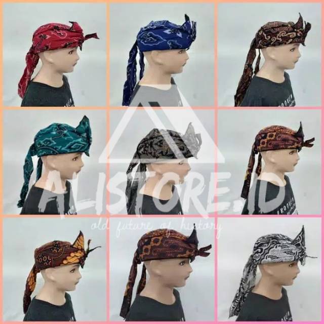 Ikat kepala Sunda motif batik -blangkon jawa