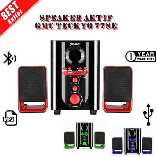 Jual Speaker Aktif Gmc Teckyo E Bluetooth Subwoofer Bass Garansi Resmi Shopee Indonesia