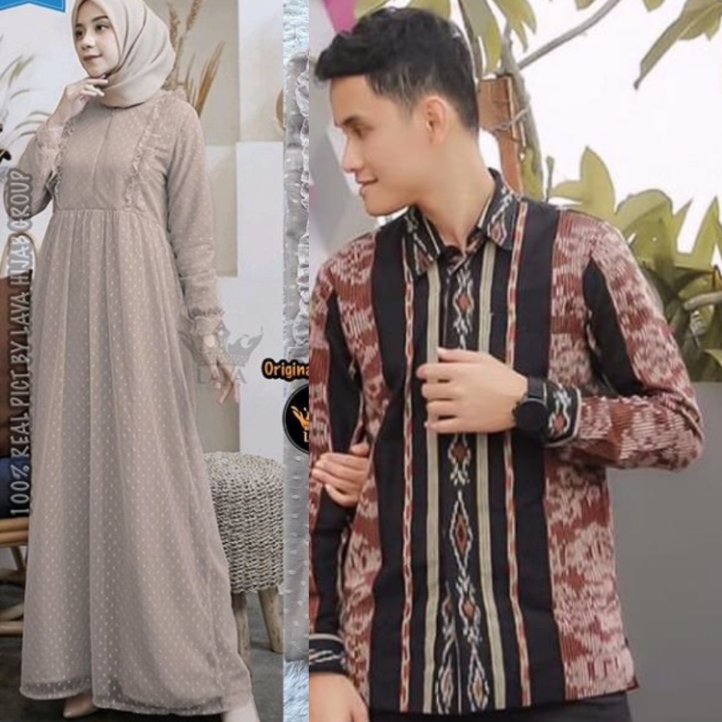 TERMURAH!!! BISA JUMBO BELI GAMIS GRATIS KEMEJA!! GAMIS BRUKAT PREMIUM BUSUI FRIENDLY DRESS KONDANGAN