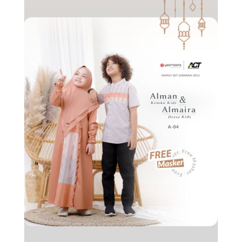 ALMAIRA DRESS KIDS BY YASMEERA