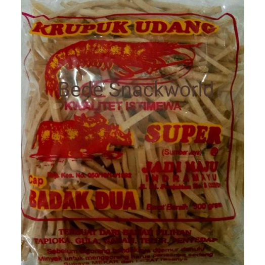 

Krupuk Udang super cap Badak Dua ( Stick)