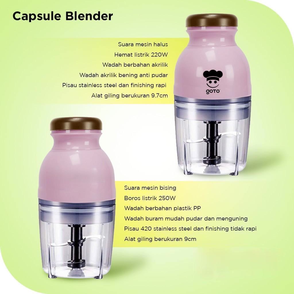 Goto Capsule Blender Cutter Quatre Kapsul Penggiling Daging