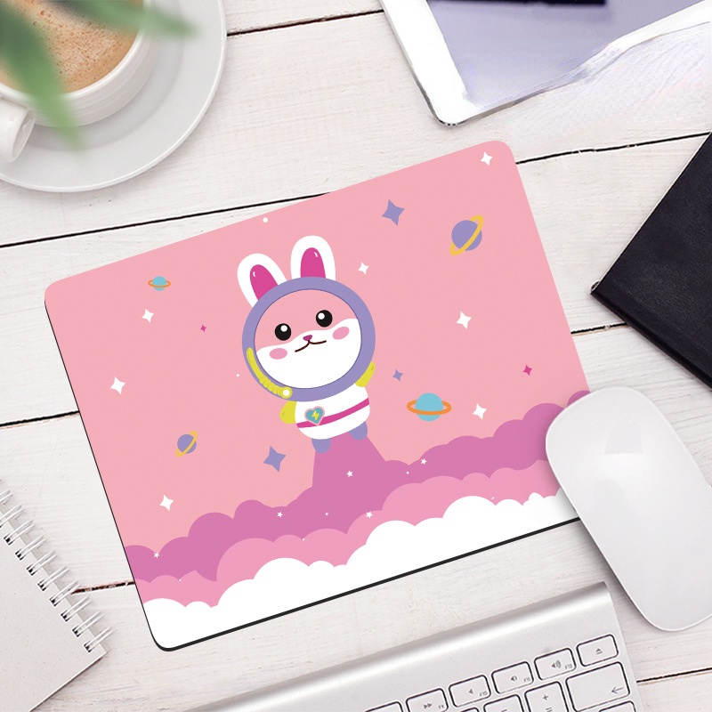 Mouse Pad Gaming Anti slip Motif Kartun Beruang Gaya Korea Untuk Pelajar Wanita