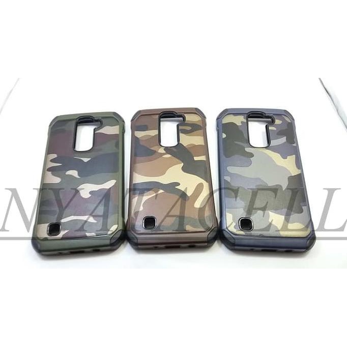 NEW CASE ARMY LG K8/DUAL SOFTCASE+HARDCASE COVER/SLIM/SPIGEN/ARMOR MILENIA
