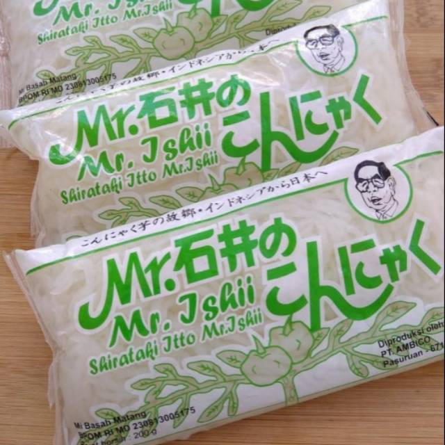 

Shirataki Noodle Hijau Wet Shirataki Green 200g Mr. Ishii Ito Konnyaku