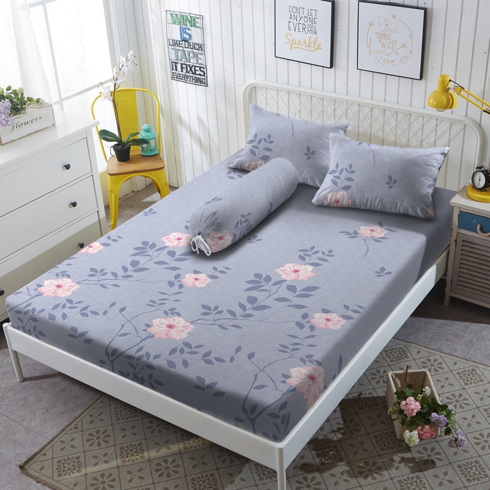 Kintakun Sprei 180 King Flower New Dluxe Microfiber T30
