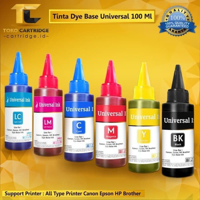 Tinta refill isi ulang 100ml Pengganti Epson 664 T664 Printer L series