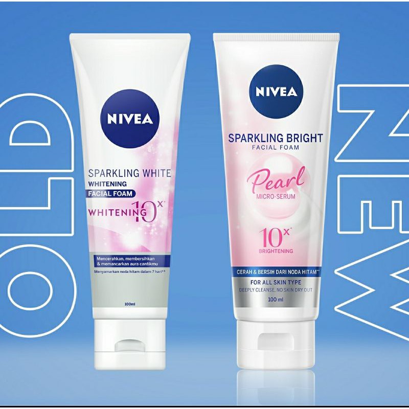 Nivea Sparkling Bright Whitening Facial Foam 100ml