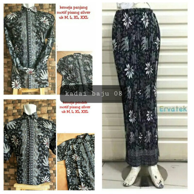 KEMEJA CUOUPLE//KEMEJA BATIK//ROK PLISKET