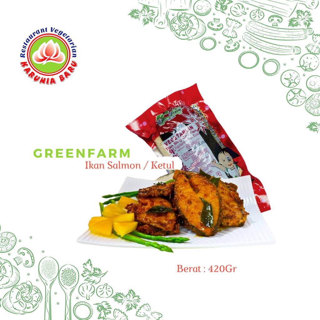 

GREENFARM COD fish/Ikan Salmon/Ketul Vegan 420 gr