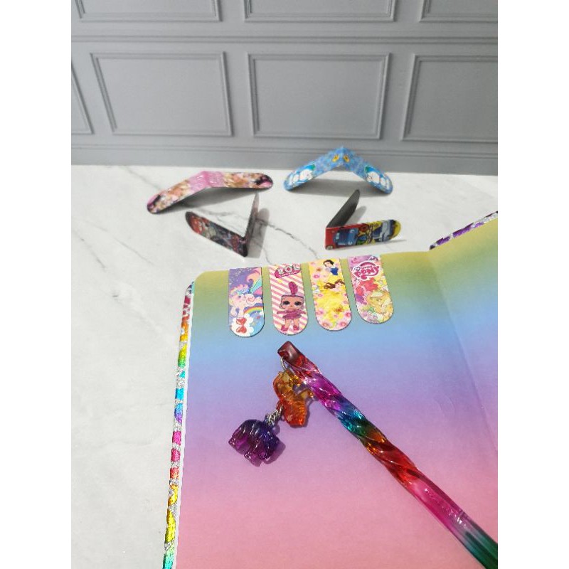 

(20pc) pembatas buku magnet kecil/magnetic bookmark/1 lembar dapat 20pcs