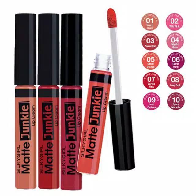 SILKY GIRL matte junkie matte lip crem