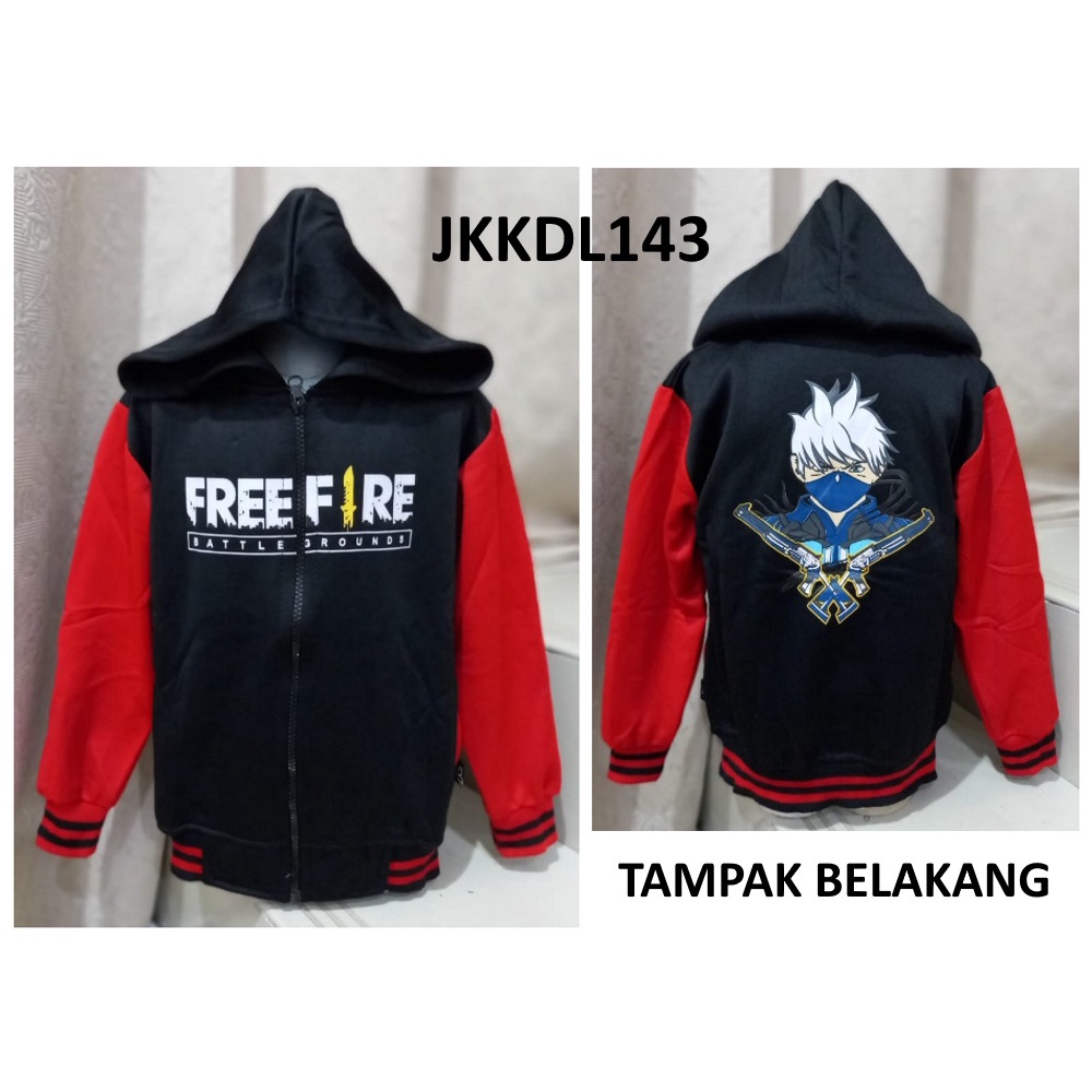 Jaket Anak Free Fire - Jaket Anak Laki Free Fire - Jaket Anak Cowok Free Fire