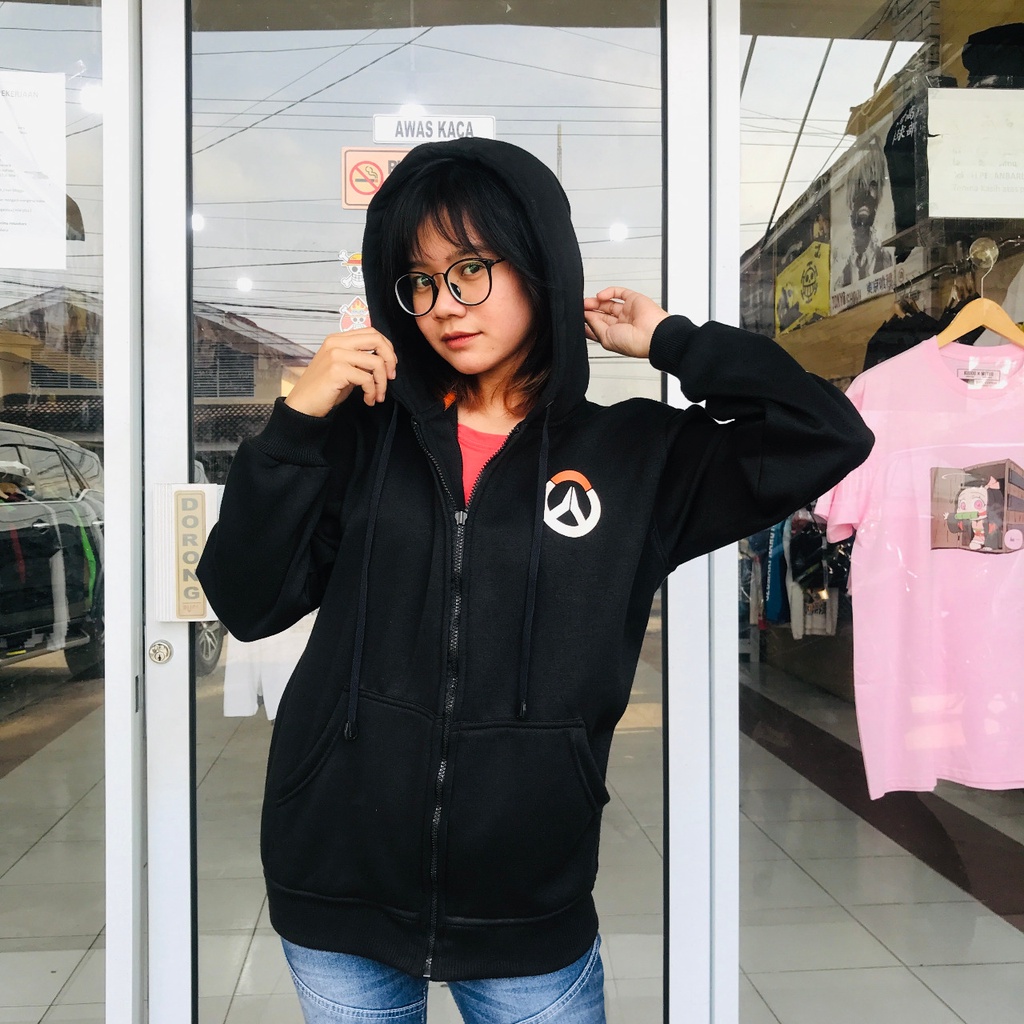 Kudou x Metro - Jaket Gamer Overwatch Black Unisex