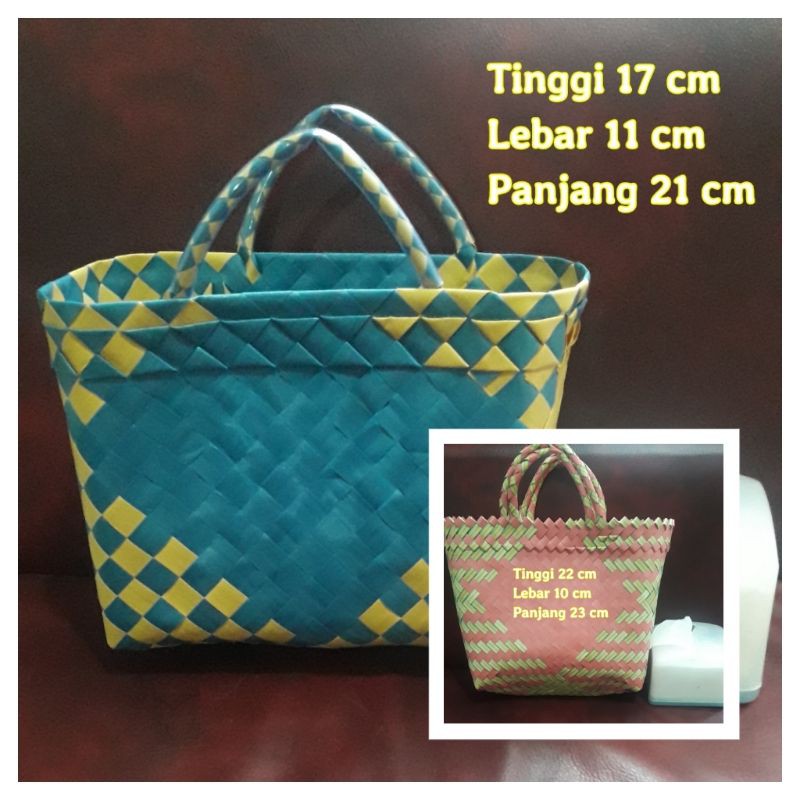 Tas kantong anyam plastik
