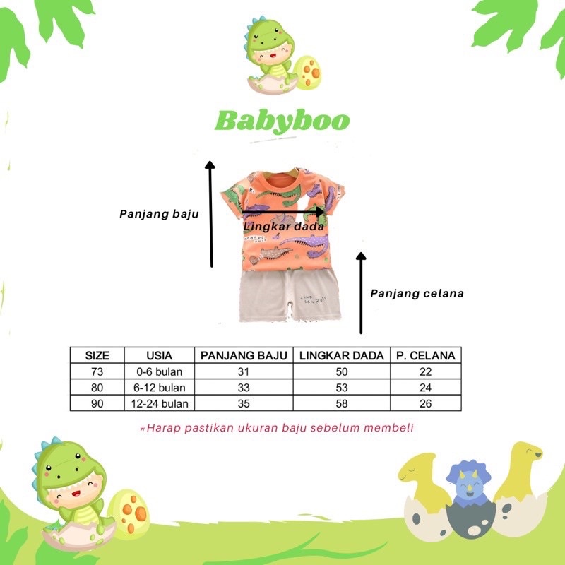 (0-24m) Setelan Baju Bayi/Setelan Baju Bayi Lengan Pendek