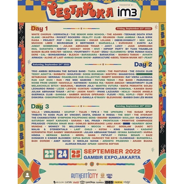 TIKET 3Days PASS PESTAPORA