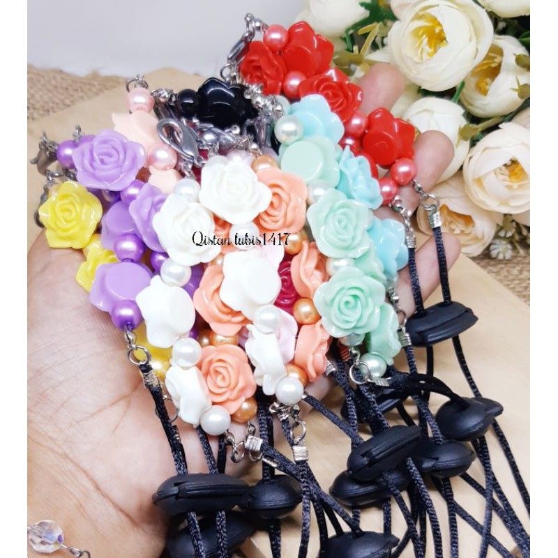 Strap masker 2in1 mawar beli 10 free 2