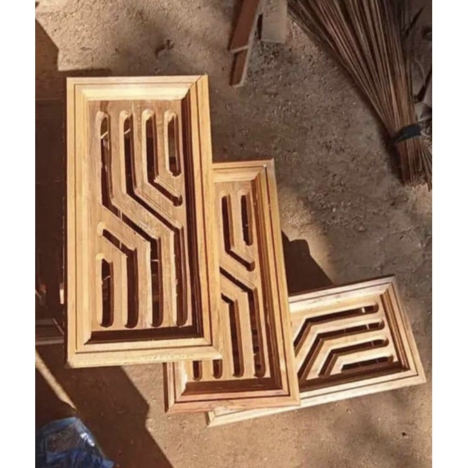 Loster Ventilasi Udara Rumah Solid Kayu Jati