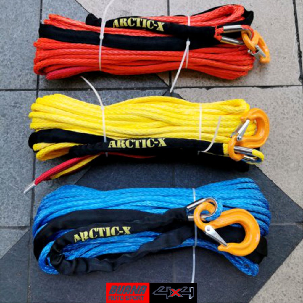 Tali Plasma Winch 9mm x 30m UHMWPE Plasma Rope Synthetic Rope Offroad Arctic-X