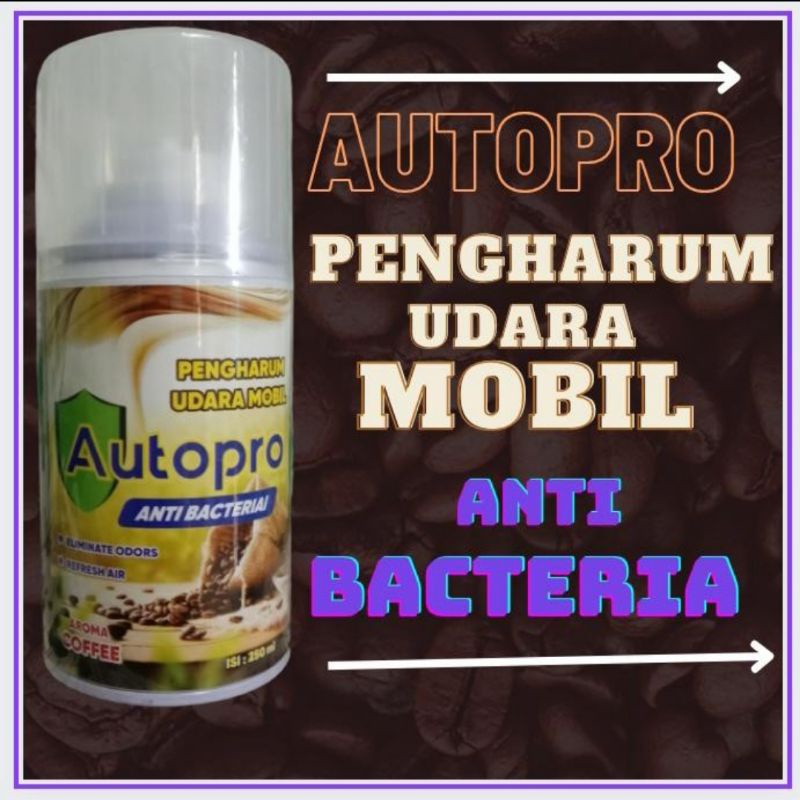 Penyegar udara AC mobil Penghilang aroma tidak enak pada mobil pengharum udara mobil merk Autopro 250 Ml rasa kopi