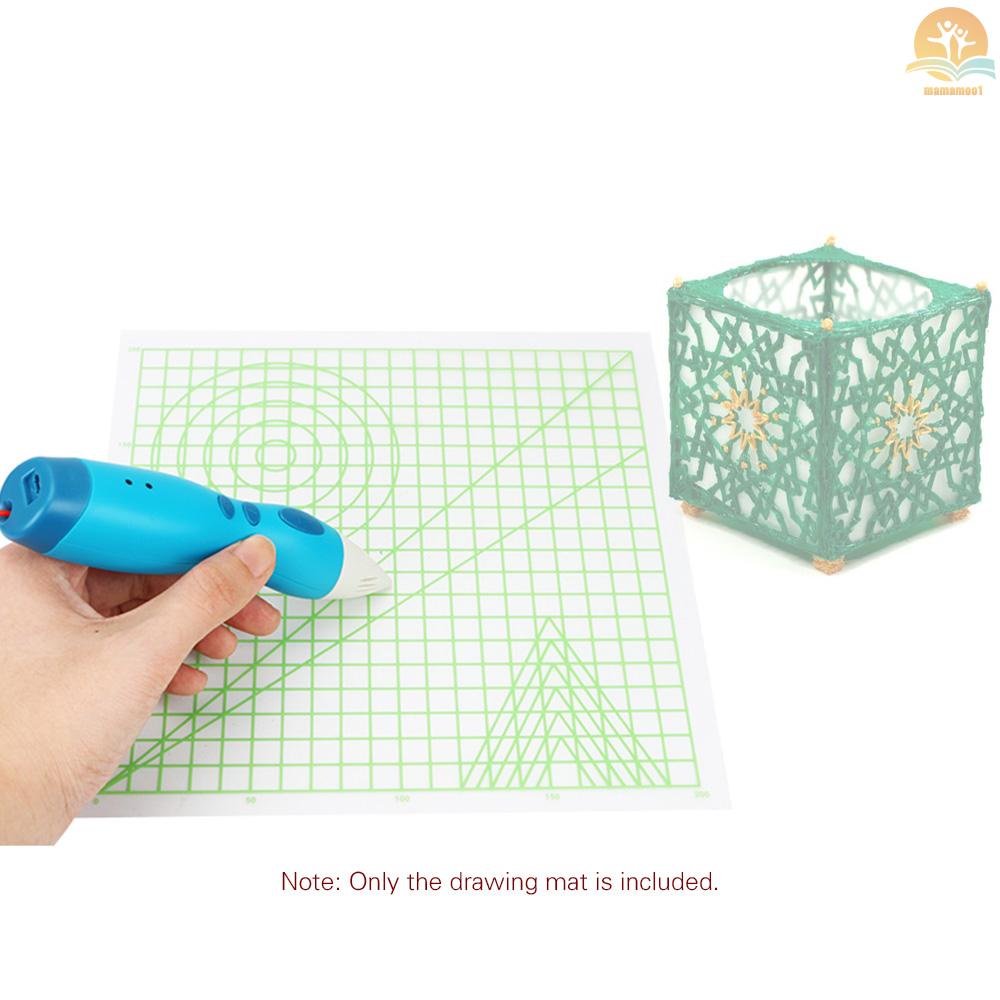 3D Printing Pen Mat Drawing Board with Multi-shaped Basic Template Art Supplies Tool 3D Pen Accessories Gift for Kids Adults