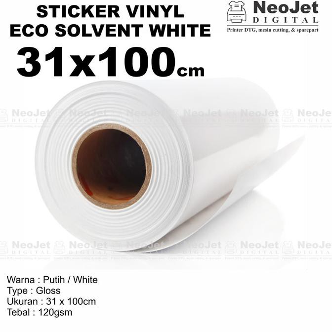 

Monggo] Sample Sticker Vinyl Eco Solvent White Gloss 31 X 100 Cm Putih Murah