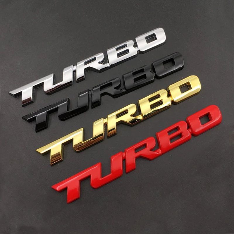 Stiker Mobil Emblem 3D Mobil Sticker Turbo Logo Turbo Emblem Turbo