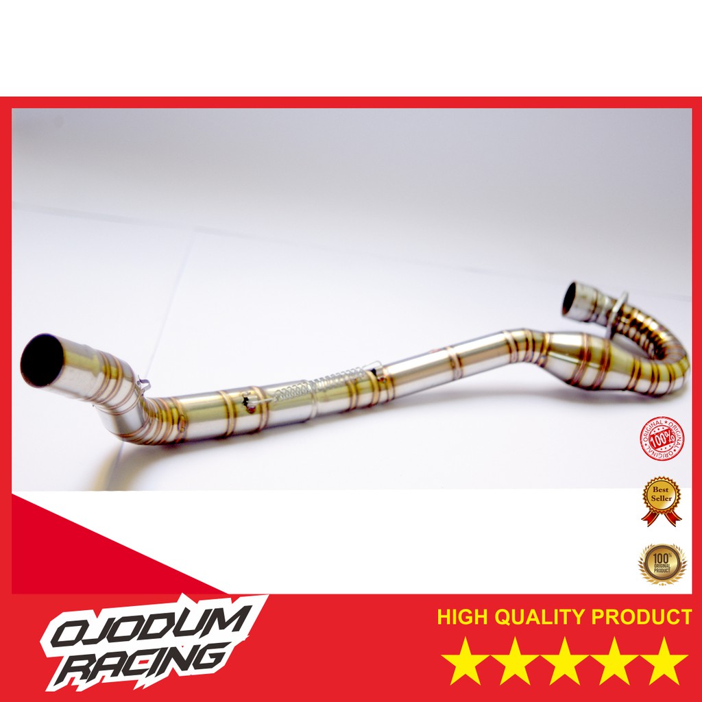 pipa leher leheran knalpot racing KLX 150 S L stainless