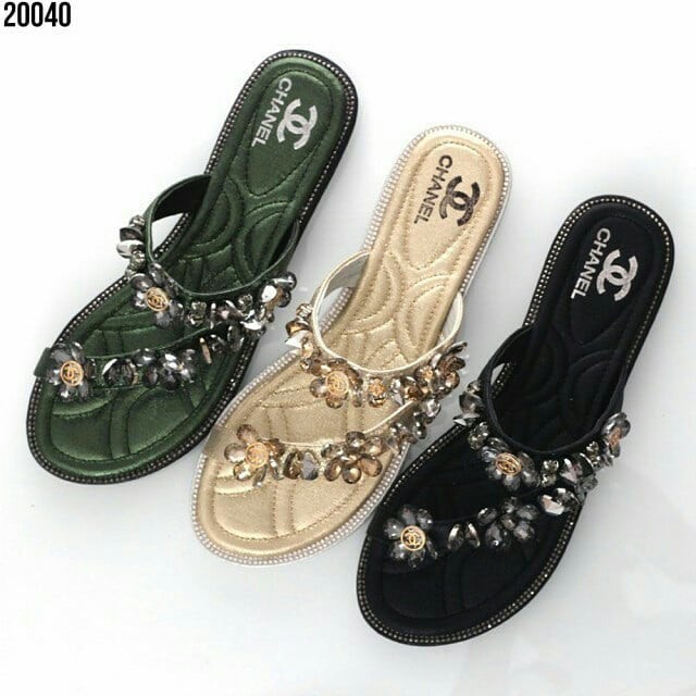 Sendal Chanel Crystalist #20040