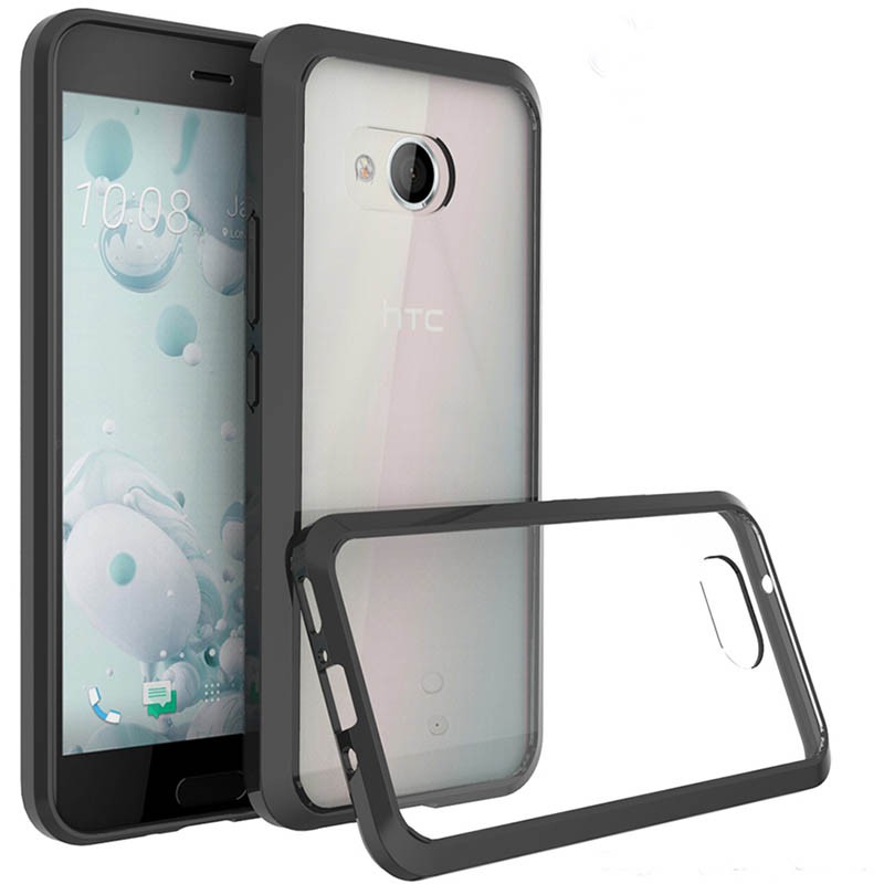Vision Armor Case HTC U11 - Casing Cover Hard Soft Original Black Clear