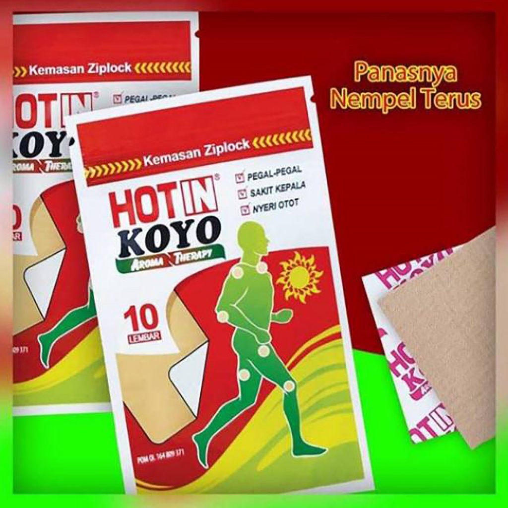 Bisa COD Hot In Koyo Sachet Aromatherapy Pegel Linu Sakit Kepala Nyeri Otot Isi 10 Koyo