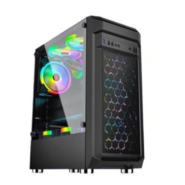 Casing Simbadda BattleGround 13 - ATX, mATX Tempered Glass Gaming Case