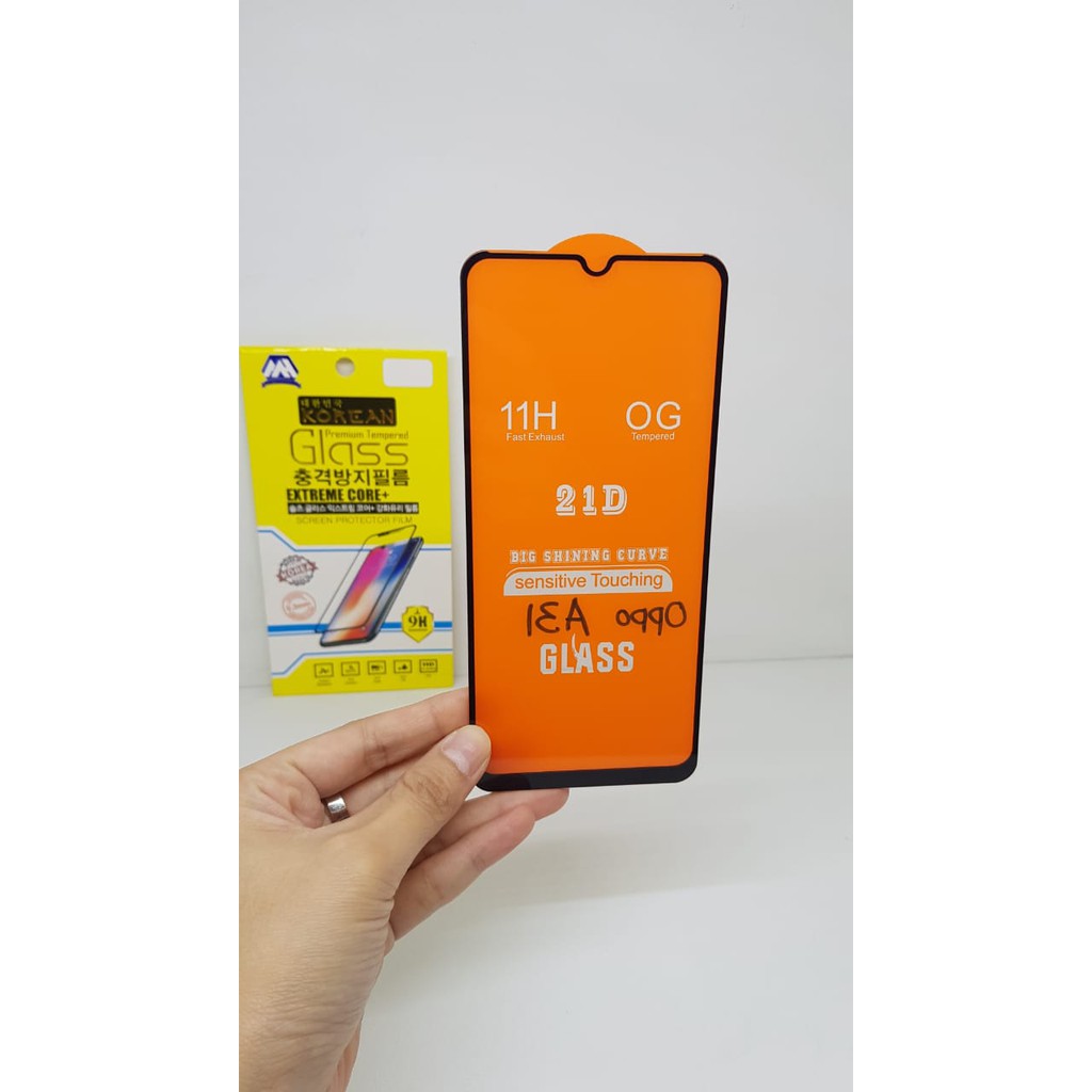 KOREAN Tempered Glass Oppo A31 2020 6.5 inchi FULL SCREEN TG 5D 9D 21D OPPOA31 Anti Gores Kaca