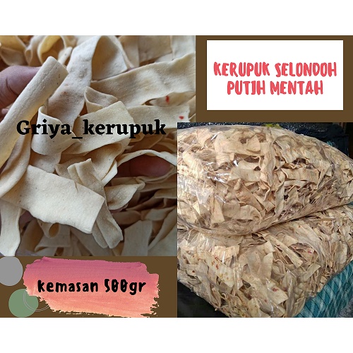 

selondoh putih mentah kemasan 500gr