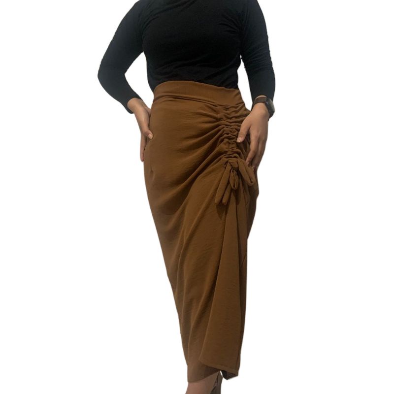 Diskon !! Aoky Skirt Rok Serut Crinkle Premium - Rok Serut Casual Flowy