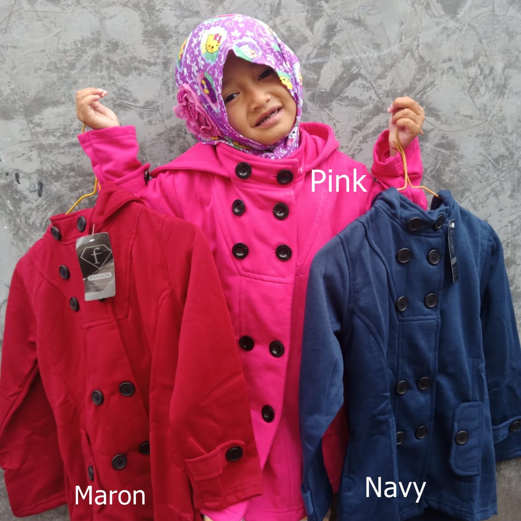 Grosir Jaket Anak Cewe Usia 4 5 6 Tahun Tebal dan Berkualitas Tinggi Elegan