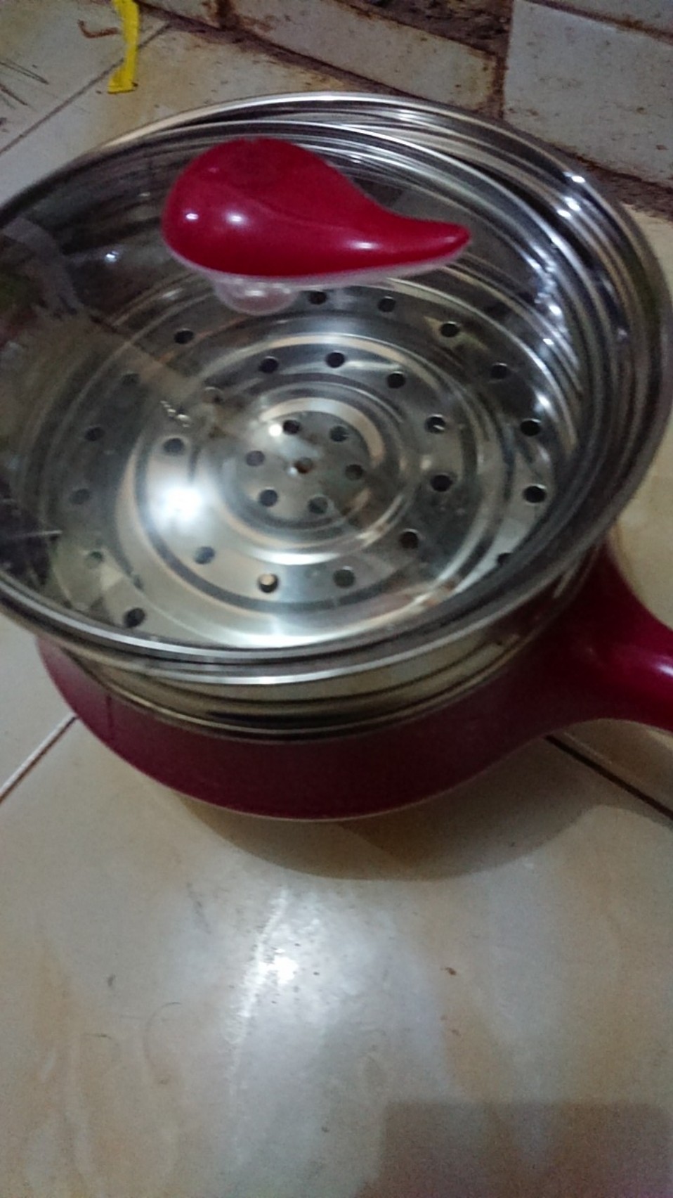 Termurah! Cod Panci Elekrik Multifungsi Lapis Kramik Penggorengan /kukusan/nanak Nasi Best Seller